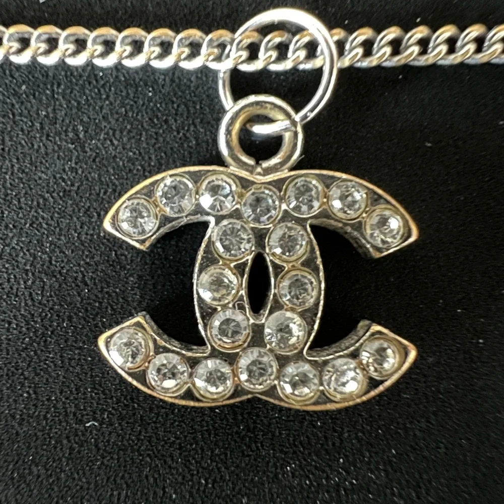 Chanel Crystal Timeless CC Necklace